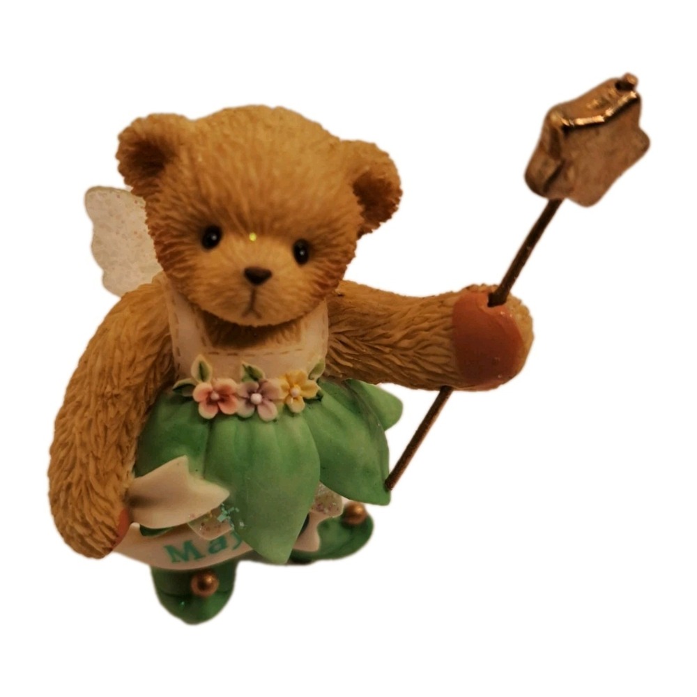 2002 Cherished Teddie LittleTwinkle May Figurine Sparkle Gem Wand Teddy Bear